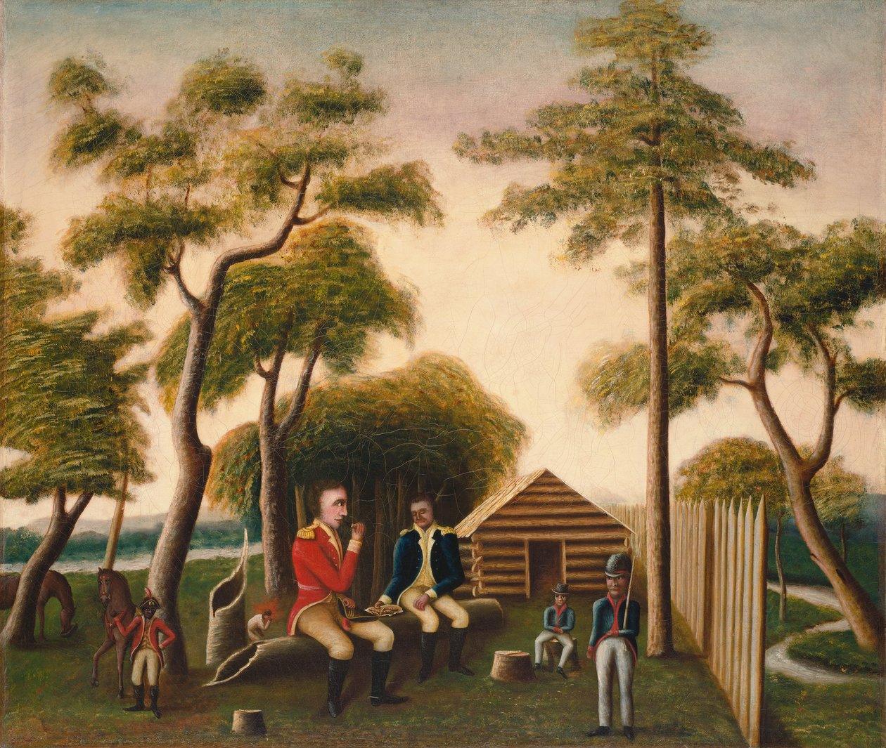 Marion feirer den britiske offiseren på søte poteter, 1848 av George Washington Mark