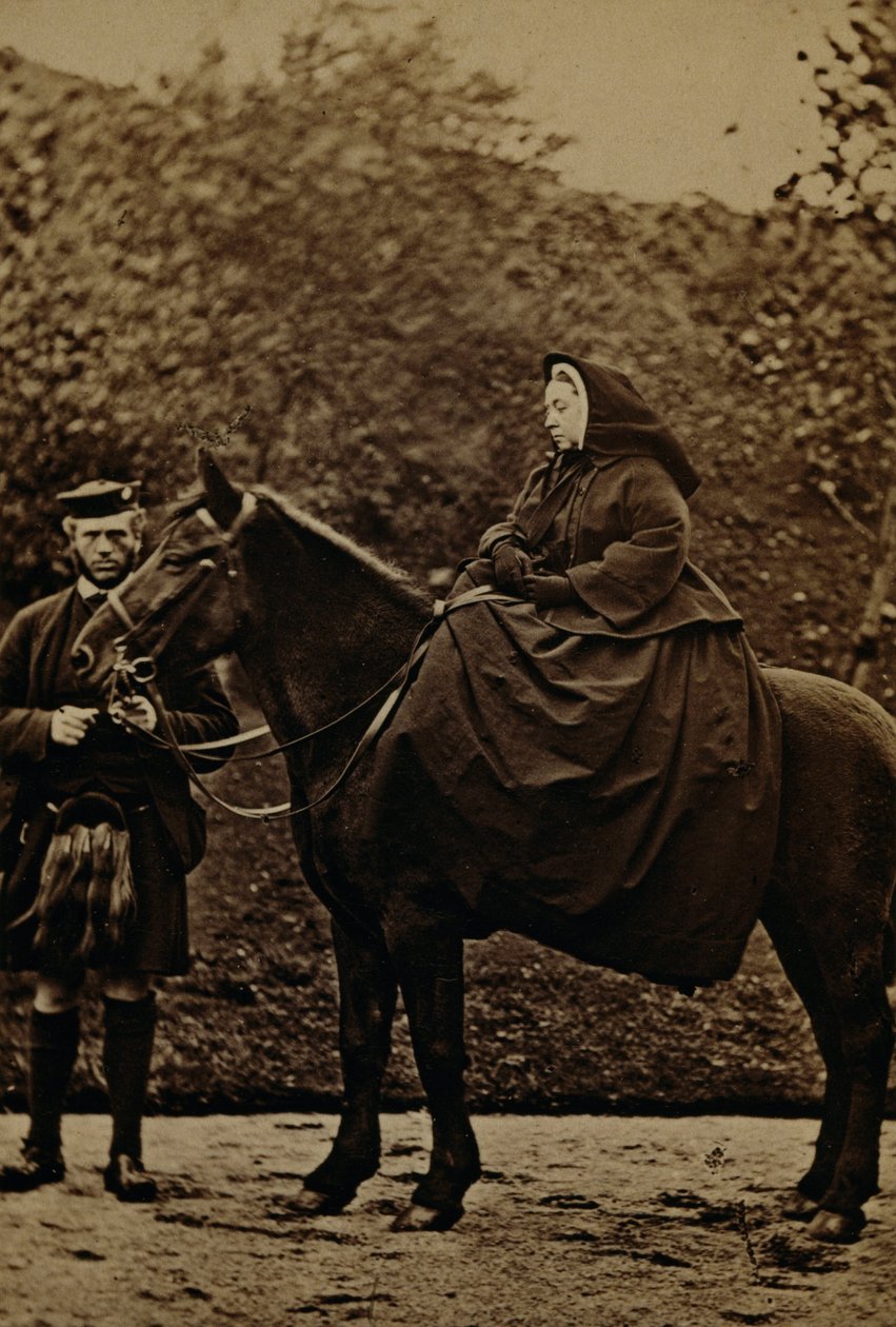 Dronning Victoria på Fyvie med John Brown på Balmoral av George Washington Wilson