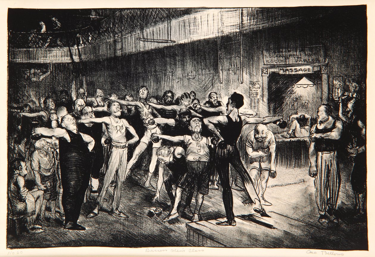Business-herreklasse, 1916 av George Wesley Bellows
