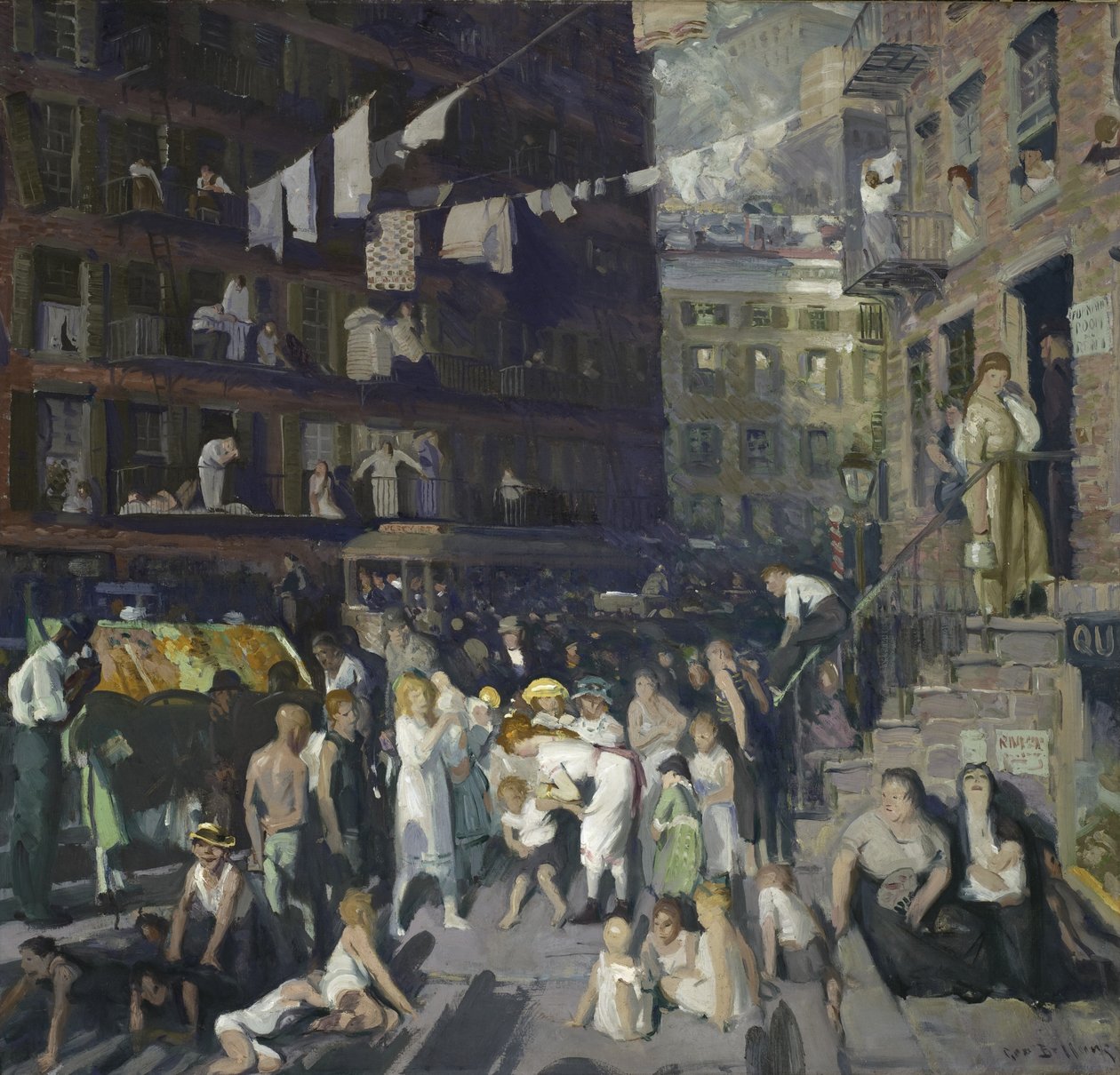 Cliff Dwellers, 1913 av George Wesley Bellows