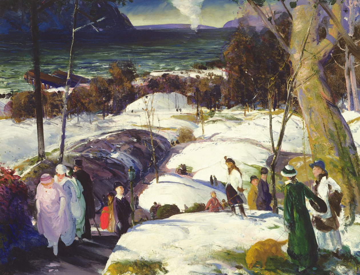 Påskesnø, 1915 av George Wesley Bellows