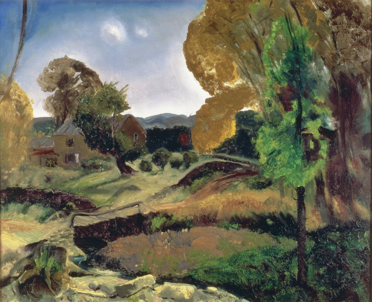 Little Bridge, Woodstock, 1920 av George Wesley Bellows