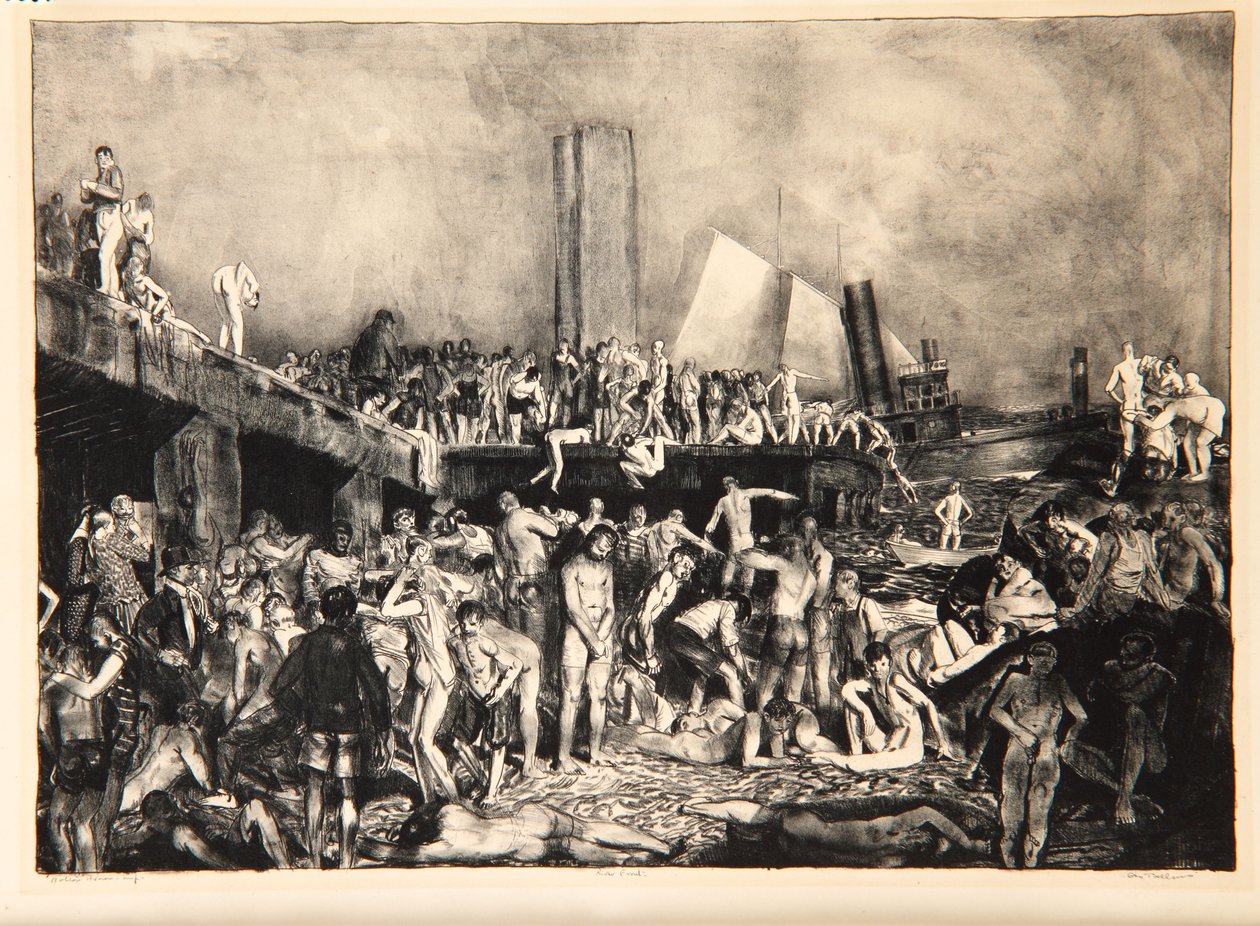 River-Front, 1923-24 av George Wesley Bellows