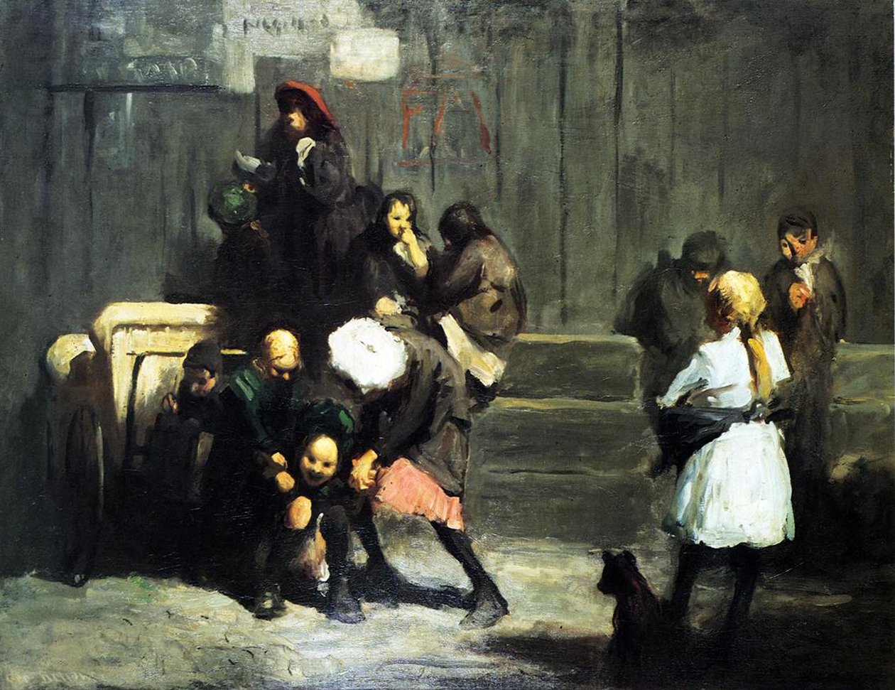 Gatebarn, 1906 av George Wesley Bellows
