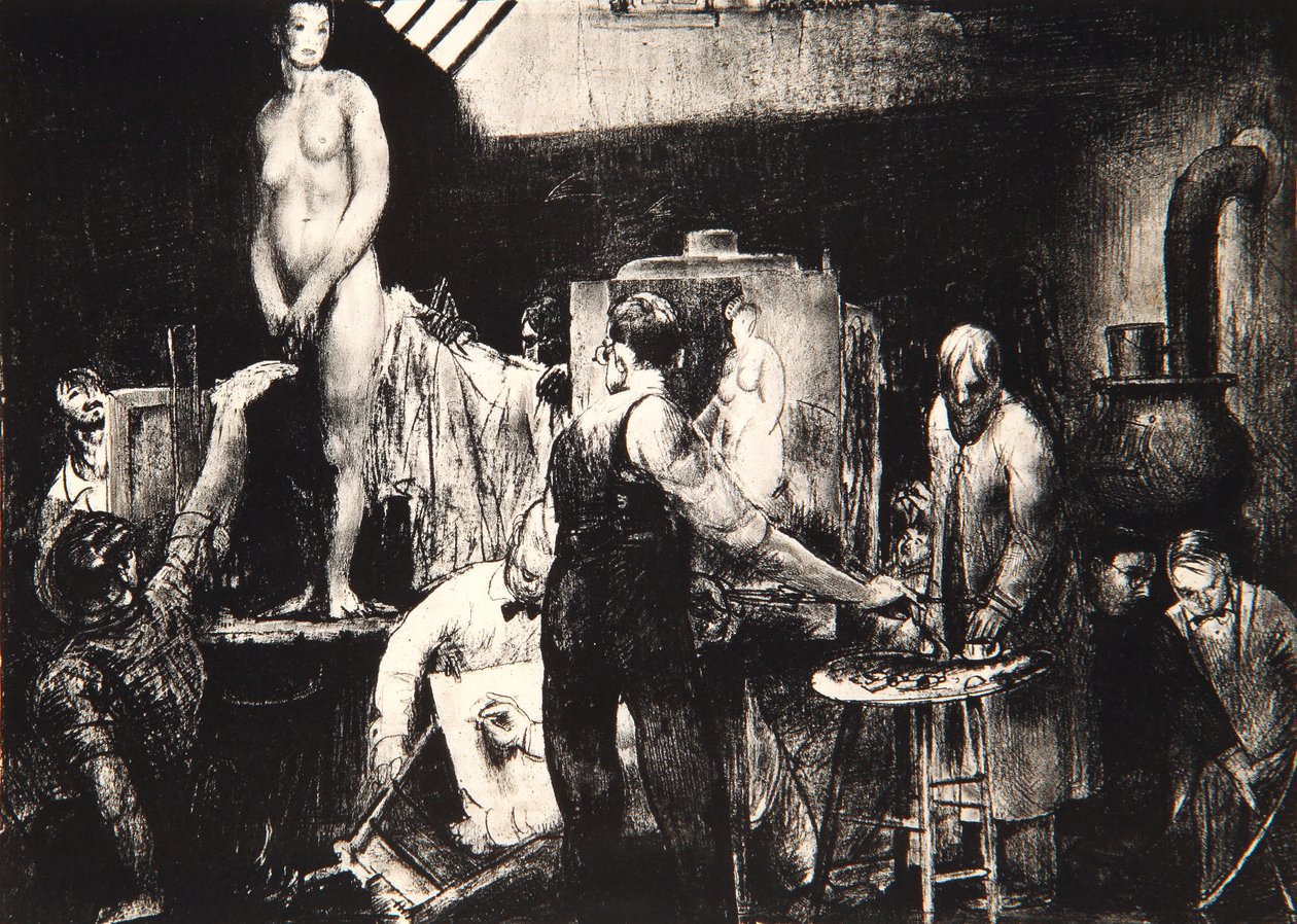 Livsklassen, 1917 av George Wesley Bellows