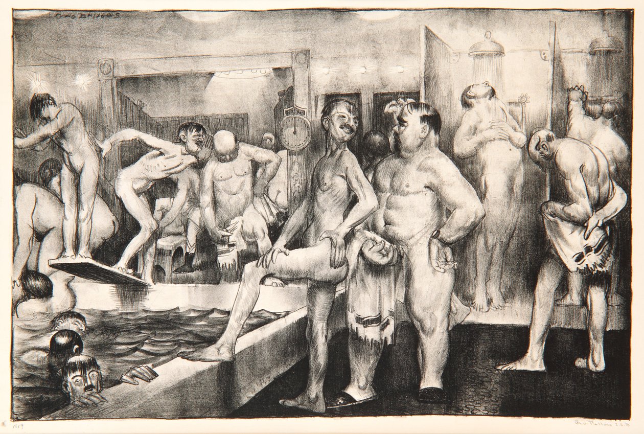 Dusjbadet, 1917 av George Wesley Bellows