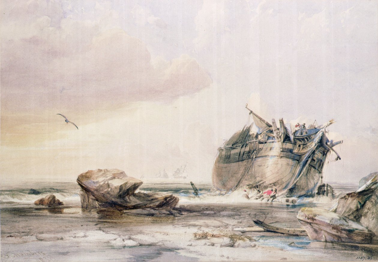 Rocky Shore, med demontert fartøy av George the Elder Chambers