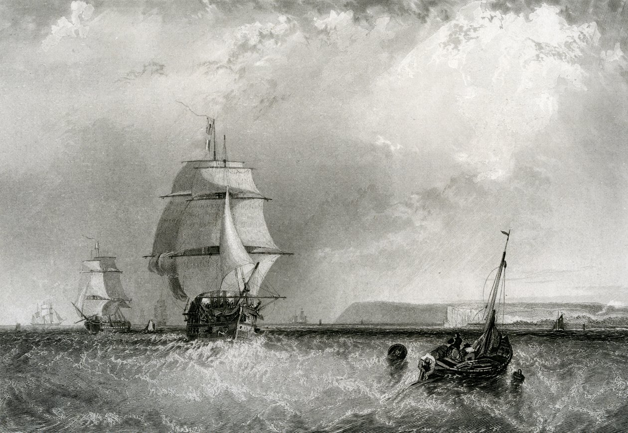 The North Foreland, gravert av R. Brandard, 1834 av George the Elder Chambers