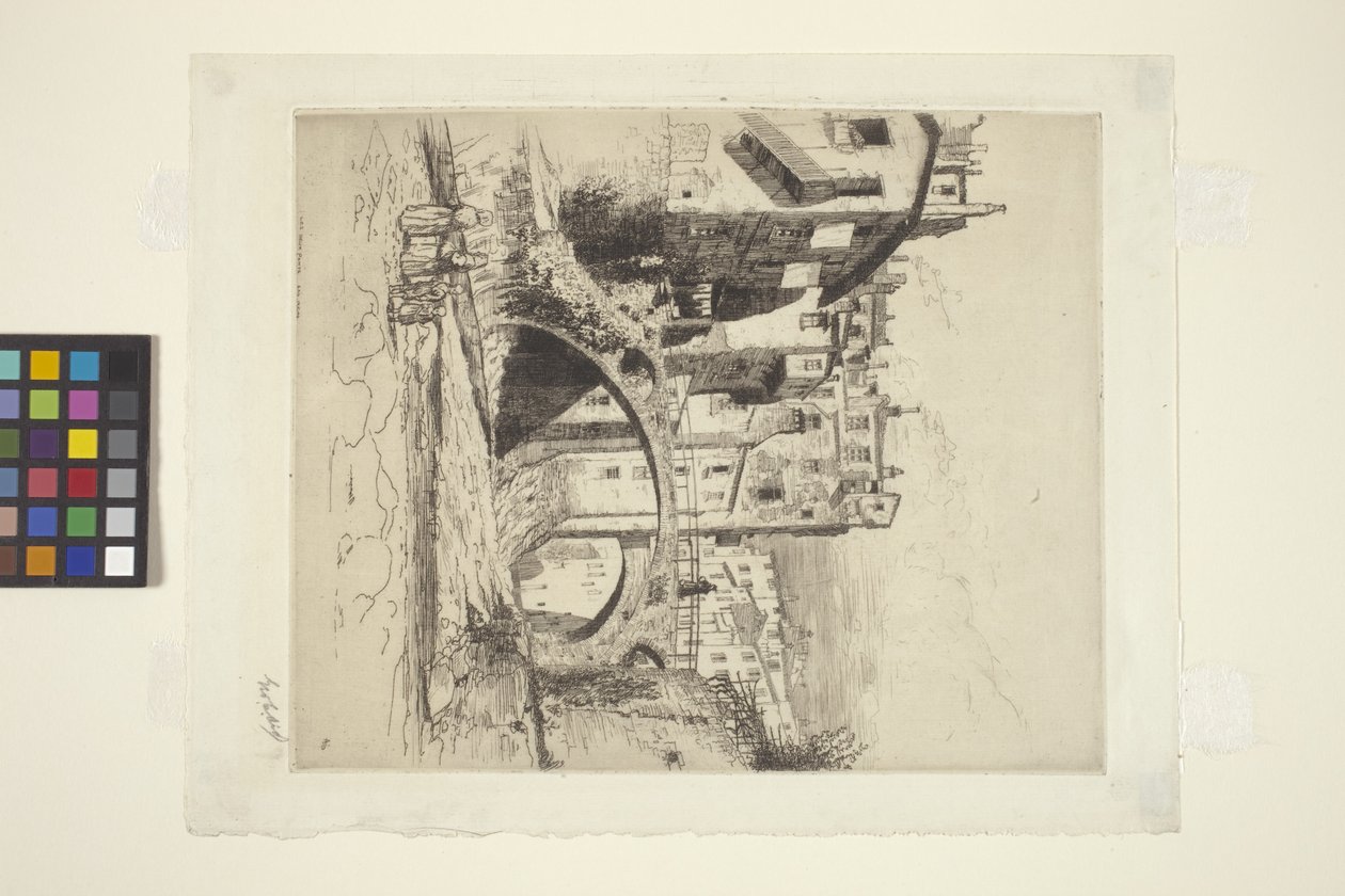 The Two Bridges, San Remo (blekk) av George Charles Aid