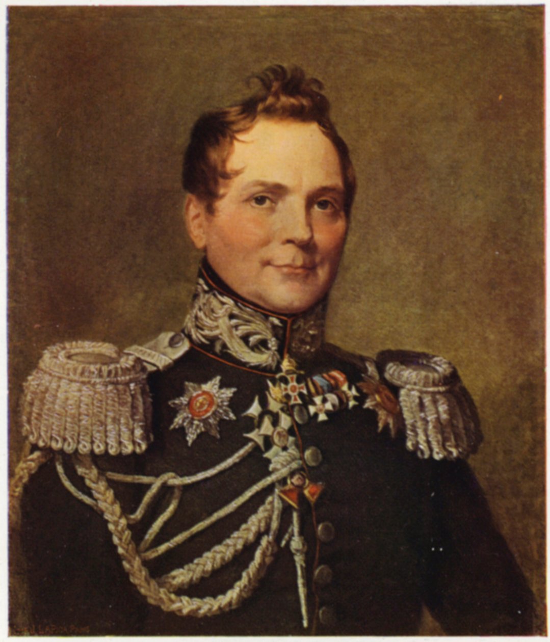 Generell bompenger (fargelitografi) av George (after) Dawe