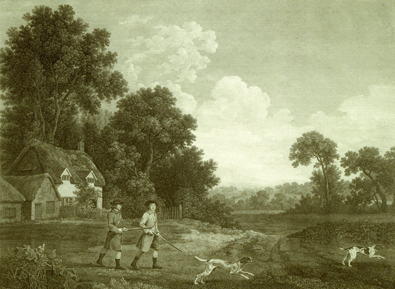 To herrer som skal skyte, plate 2 (gravering) av George (after) Stubbs