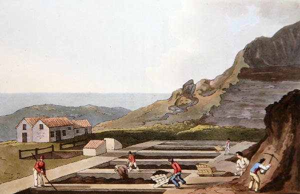 Alum Works, fra `Costume of Yorkshire 