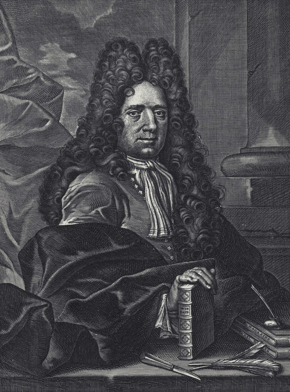 Portrett av George Shelley Engelsk kalligraf fra 1700-tallet, gravering av George Bickham. av George (c.1706–71) Bickham