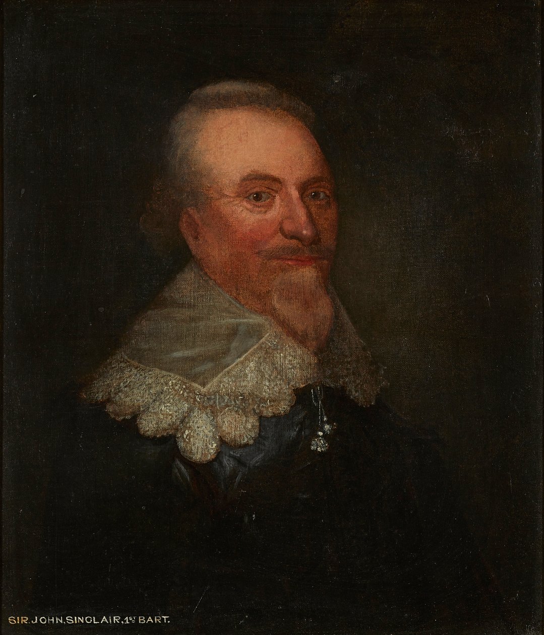 Sir John Sinclair (olje på lerret) av George (circle of) Jamesone
