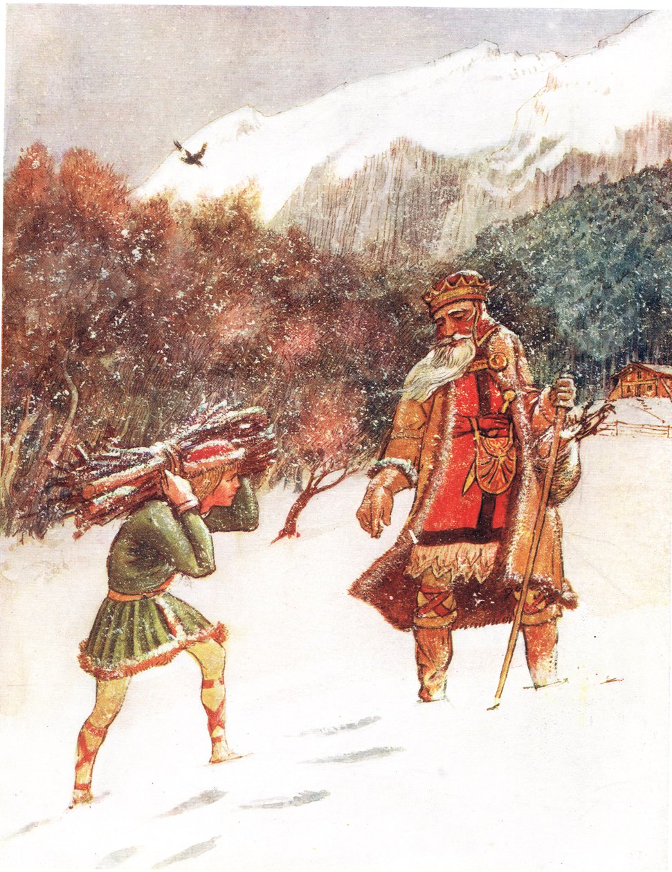 Good King Wenceslas, illustrasjon fra 