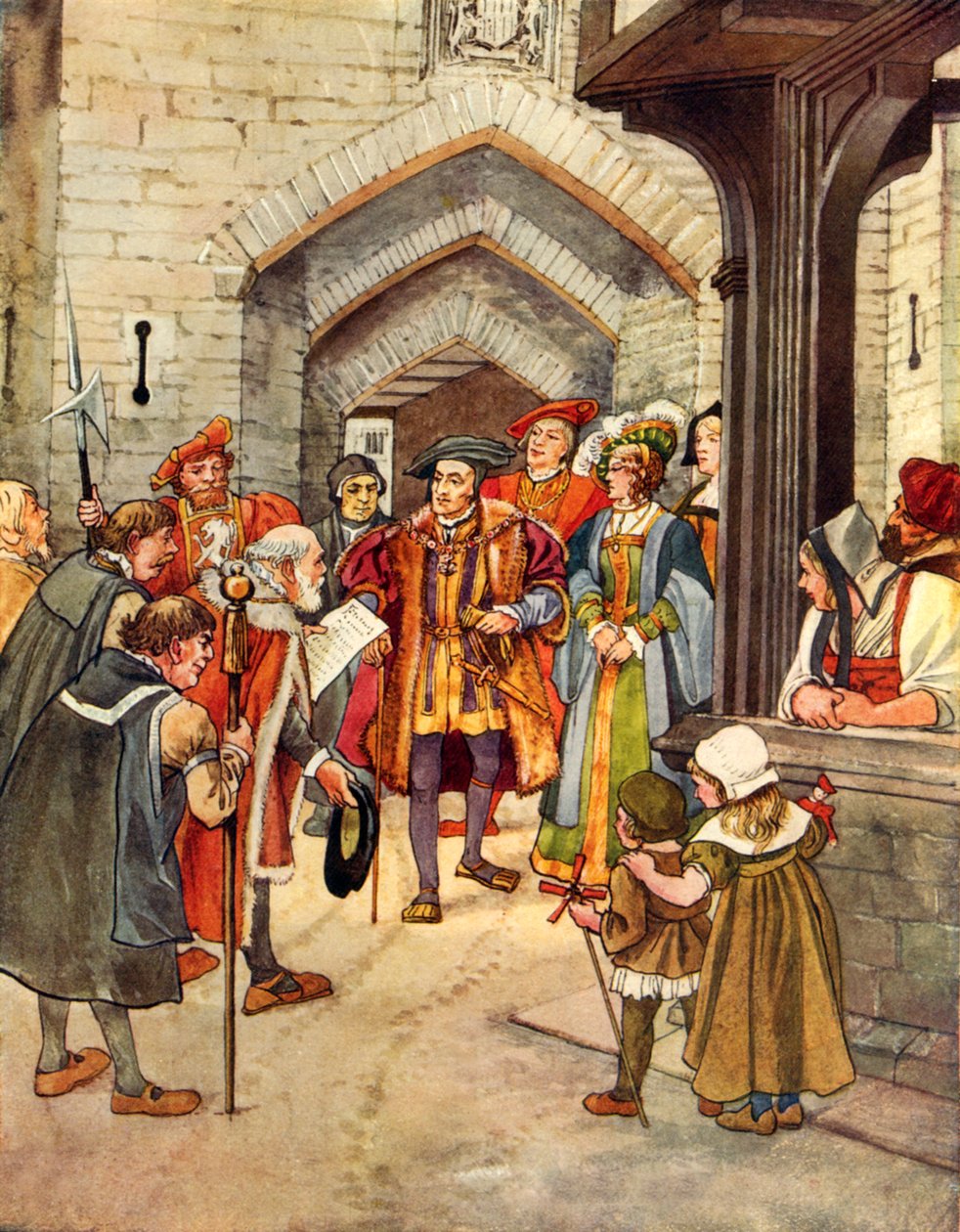 Jeg er hertugen av Norfolk (fargelitografi) av George 9th Earl of Carlisle Howard