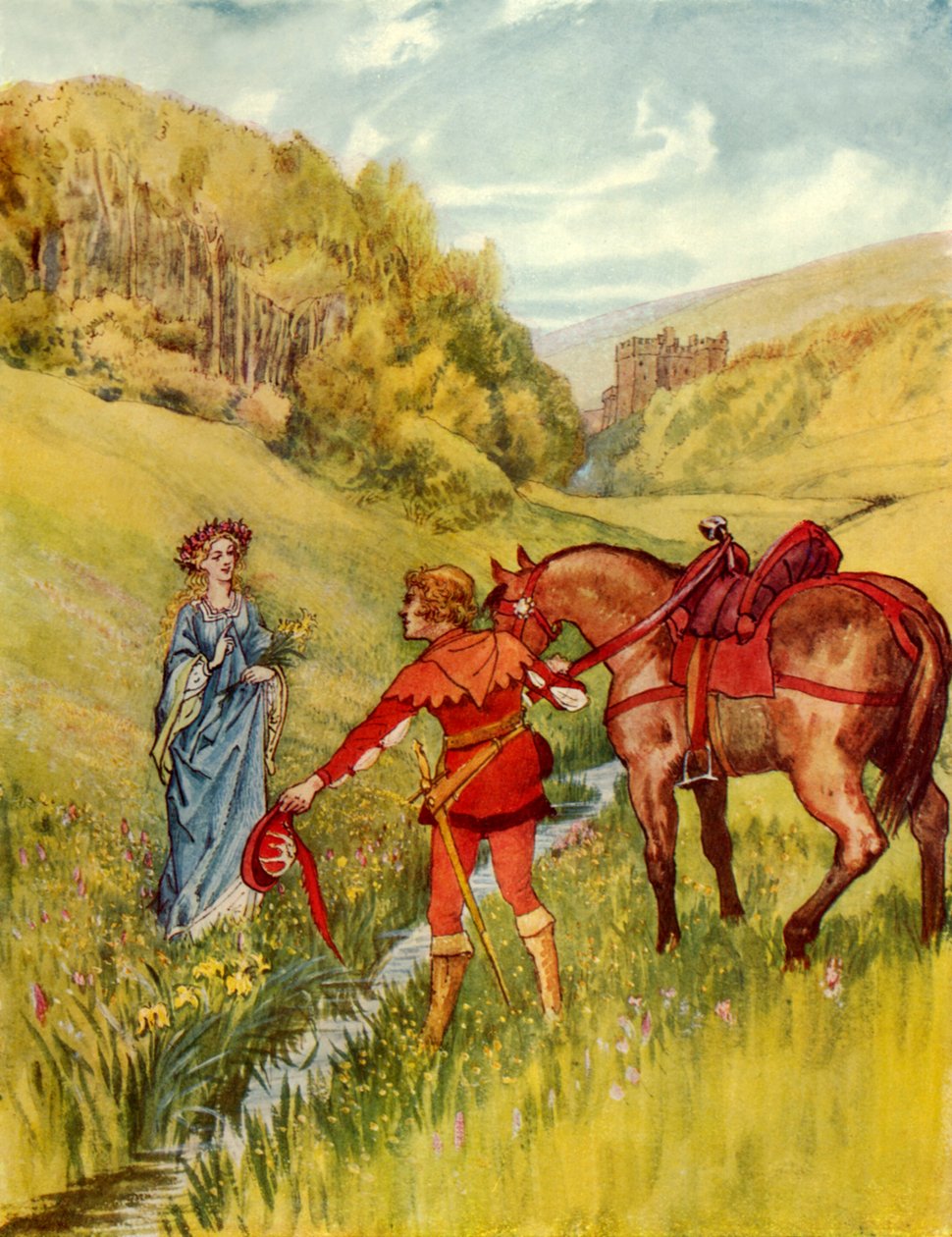 Lady Margaret (fargelitografi) av George 9th Earl of Carlisle Howard