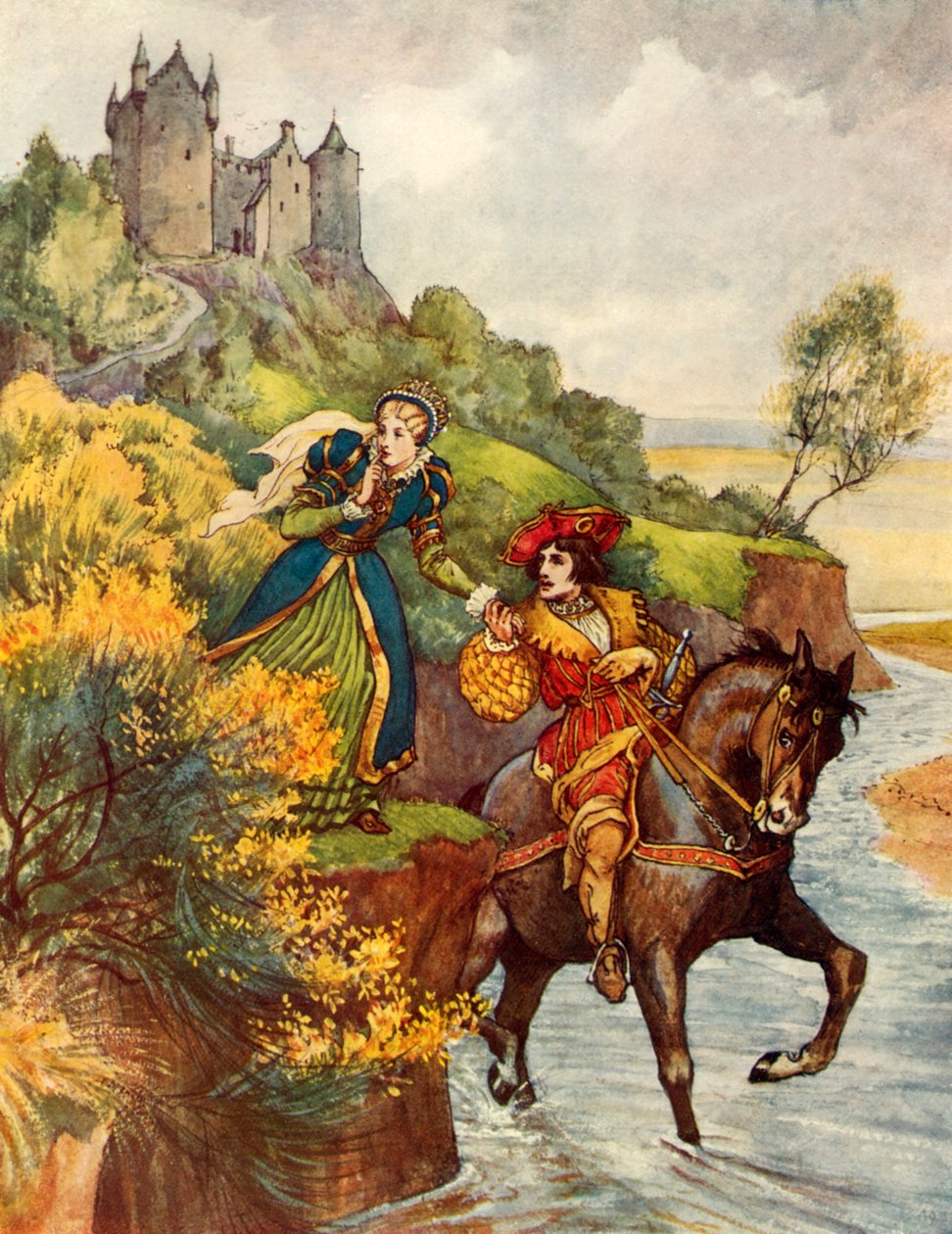 Lady Margaret (fargelitografi) av George 9th Earl of Carlisle Howard