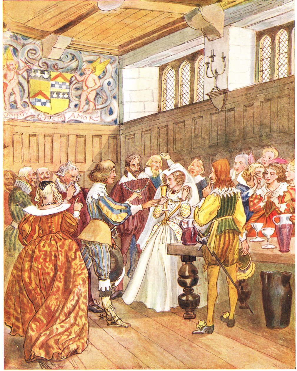 Lochinvar, illustrasjon fra 'A Picture Song Book', 1910 av George, 9th Earl of Carlisle Howard