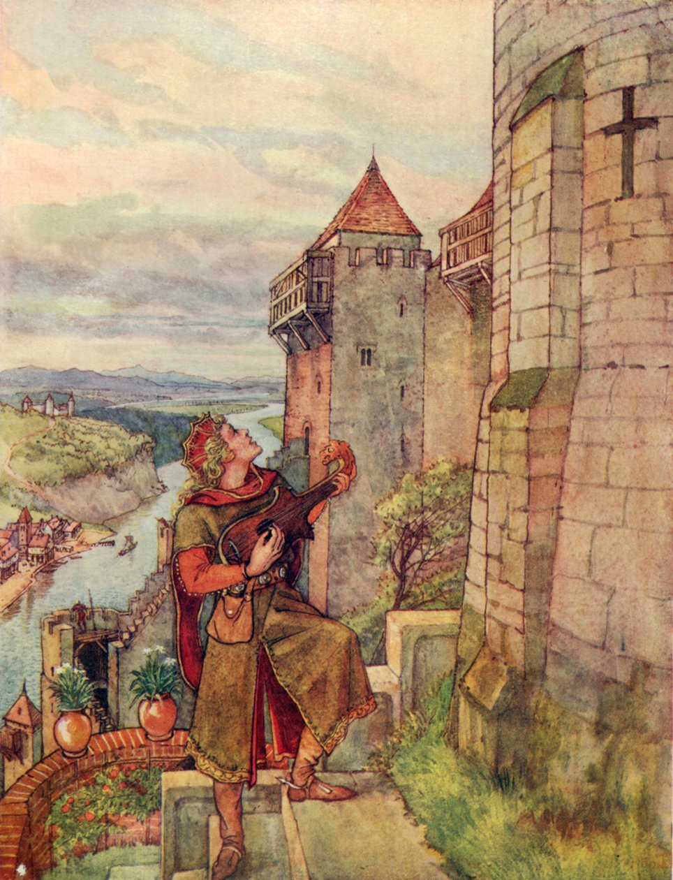 Å Richard! Å, mon konge (fargelitografi) av George 9th Earl of Carlisle Howard