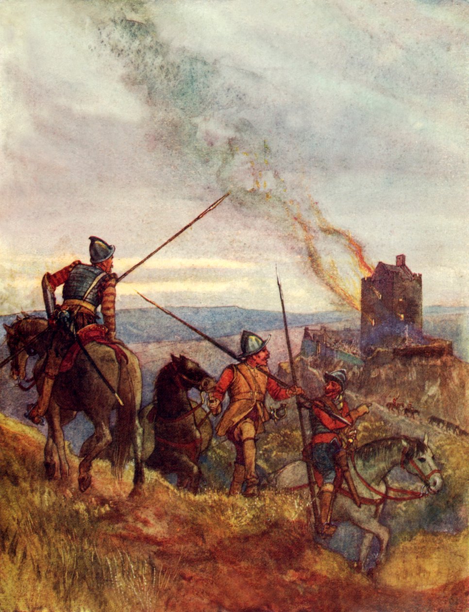 Grenseenken (fargelitografi) av George 9th Earl of Carlisle Howard