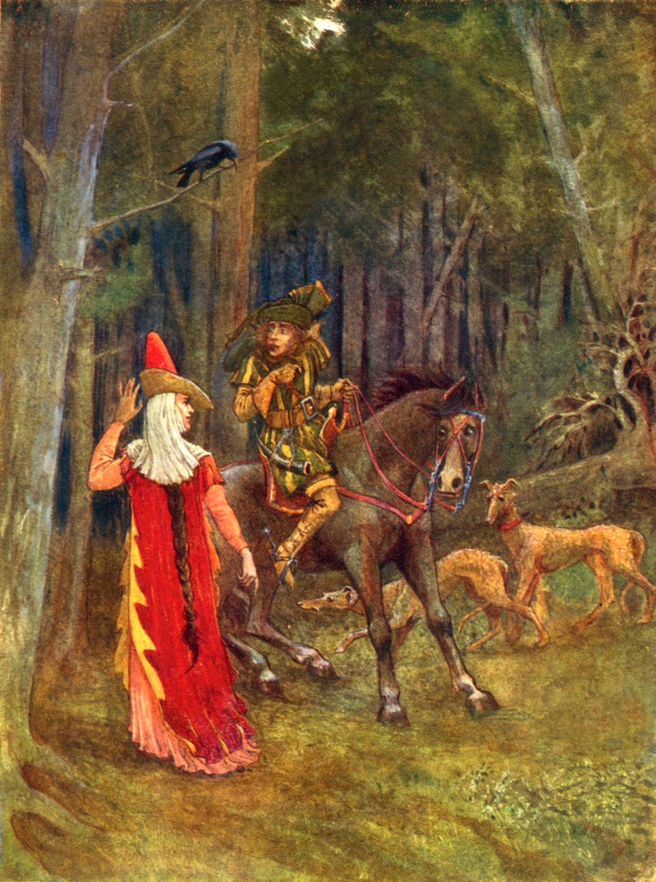 Waldesgesprach (fargelitografi) av George 9th Earl of Carlisle Howard