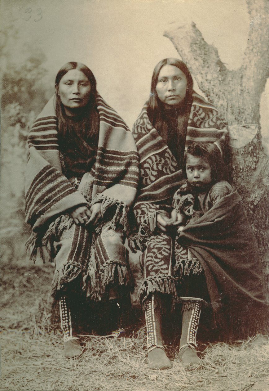 To Comanche-kvinner og et lite barn av George A. Addison