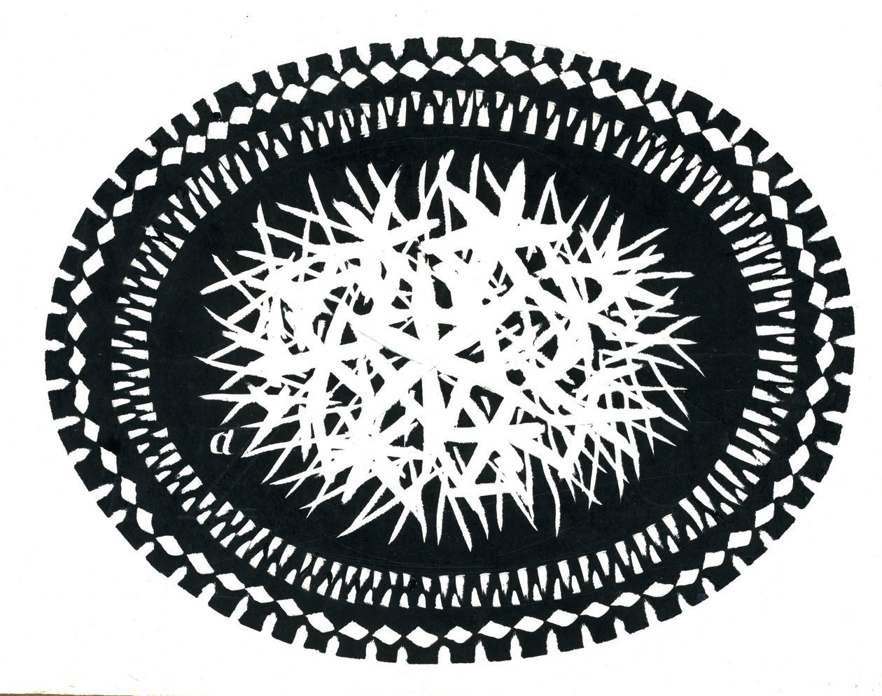 Elliptisk design (skrapebrett) av George Adamson