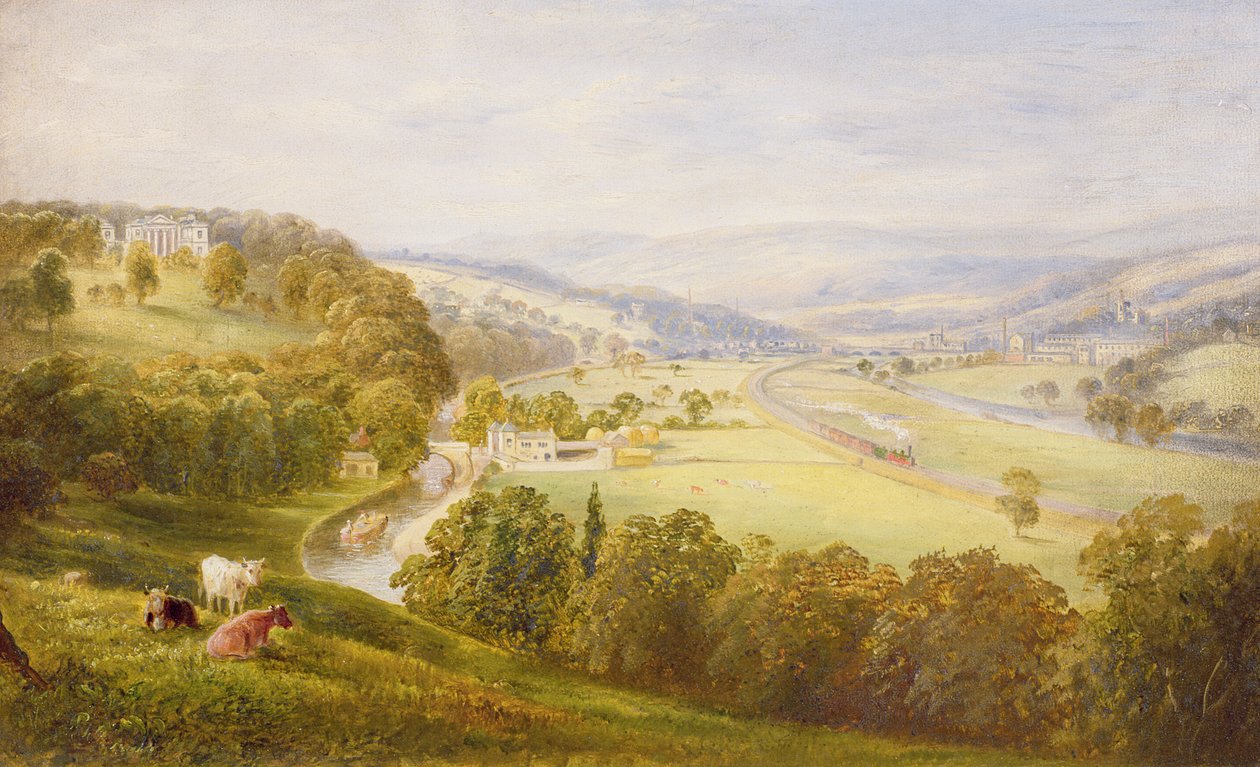 Valley of the Aire, Armley Pastures og Kirkstall av George Alexander