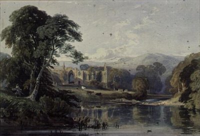 Bolton Abbey, 1800-tallet av George Arthur Fripp