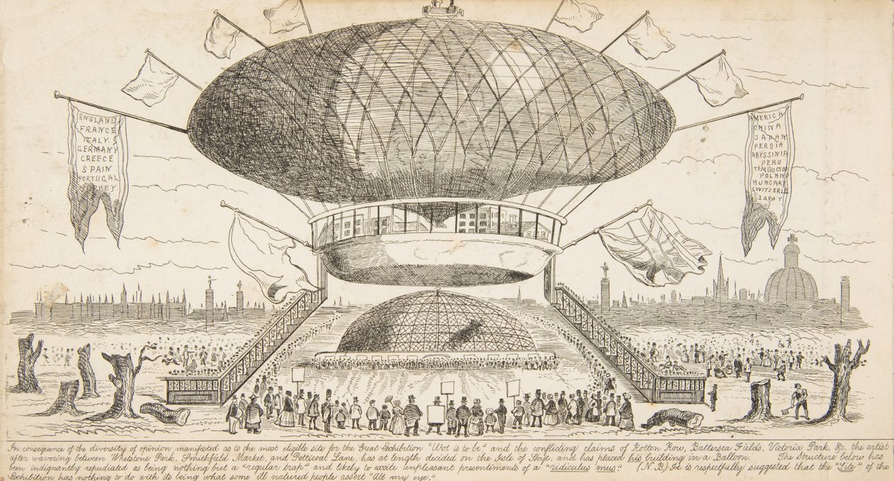Den store utstillingen Wot skal være, sannsynlige resultater av industrien til alle nasjoner i Th..., 1850. av George Augustus Sala