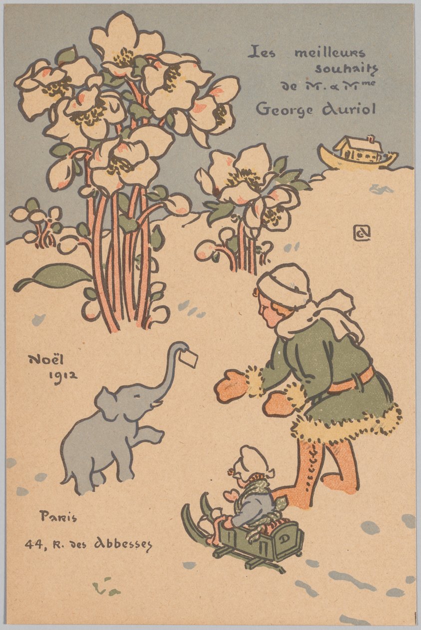 Noël (feriekort) av George Auriol