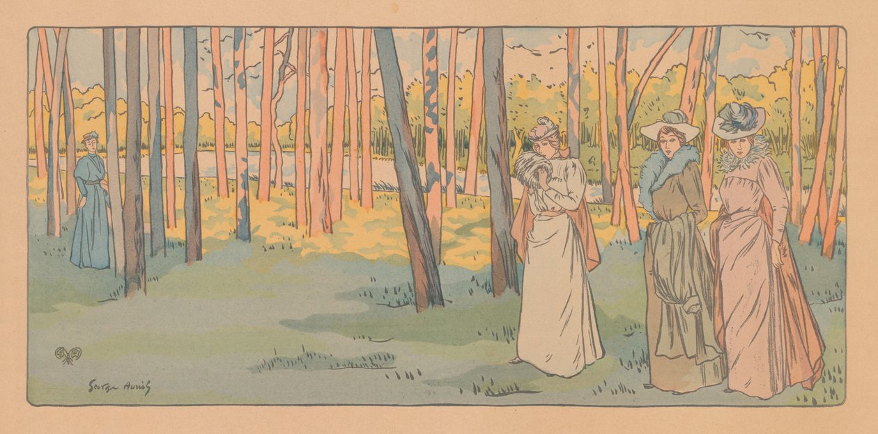 Gå på Wood av George Auriol
