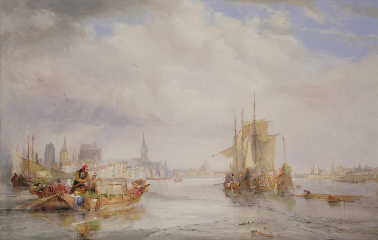 Köln ved Rhinen, 1835 av George Balmer