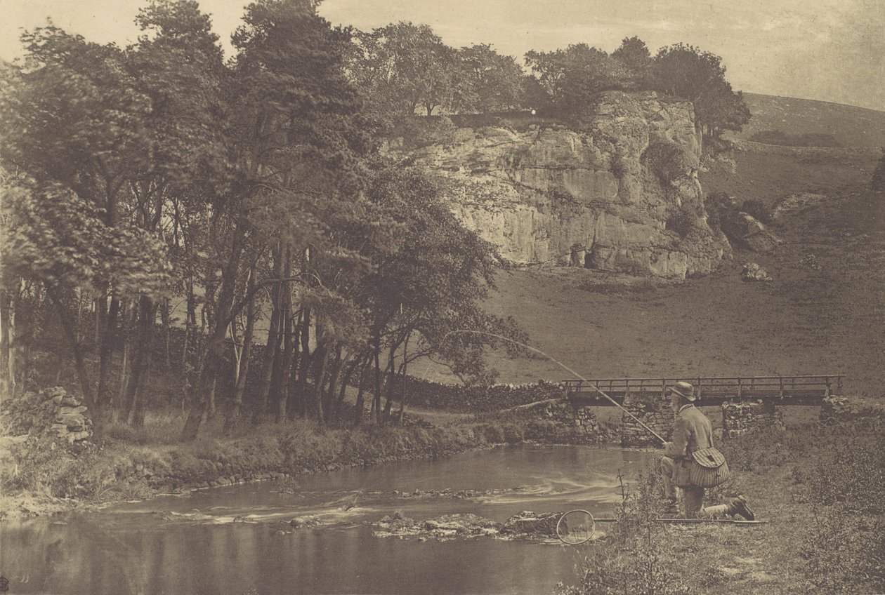 [Plate fra Izaak Waltons The Compleat Angler], 1880-tallet, trykt 1888., 1880-tallet, trykt 1888. av George Bankart