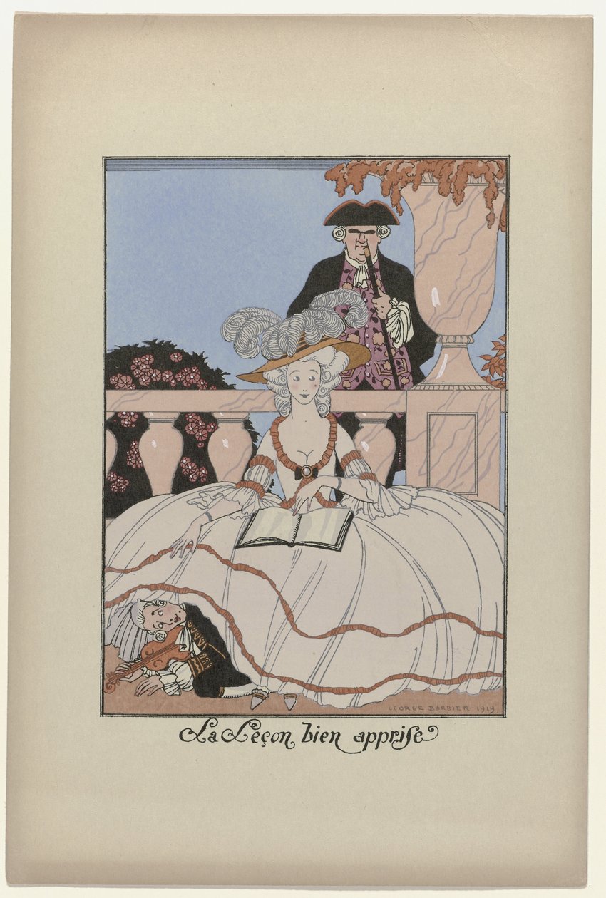 Månedens krans, 1919: Leksjonen godt lært av George Barbier