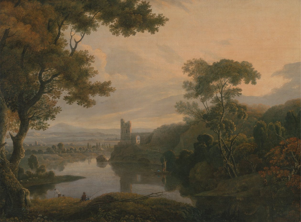 Elvelandskap av George Barret