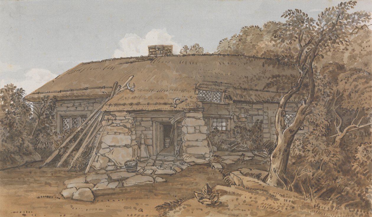 En hytte på Isle of Wight av George Barret Jr.