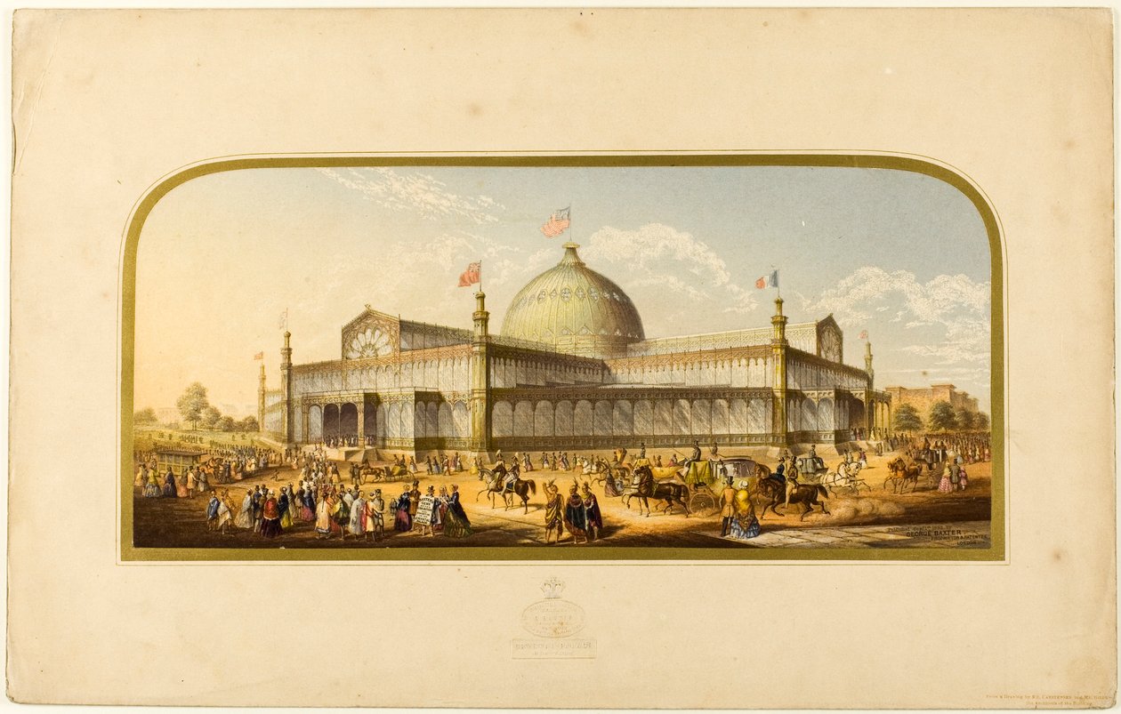 Krystallpalasset, New York av George Baxter