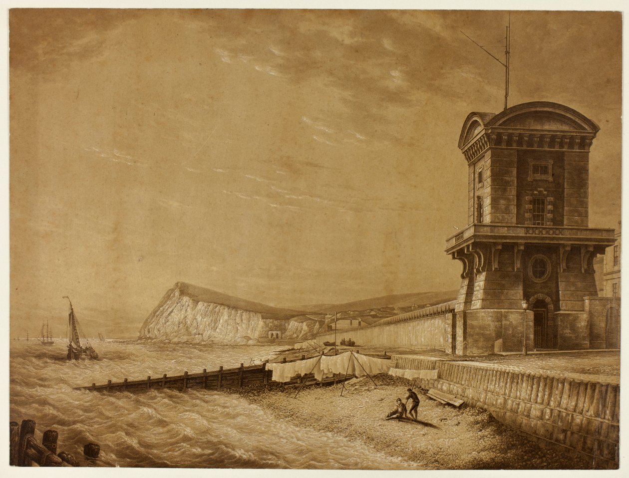 Dover-kysten av George Baxter