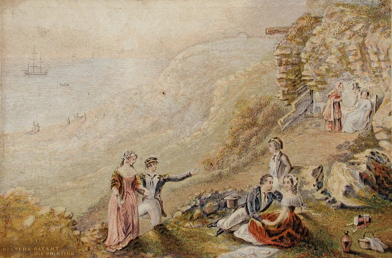 Elskendes benk, Hastings av George Baxter