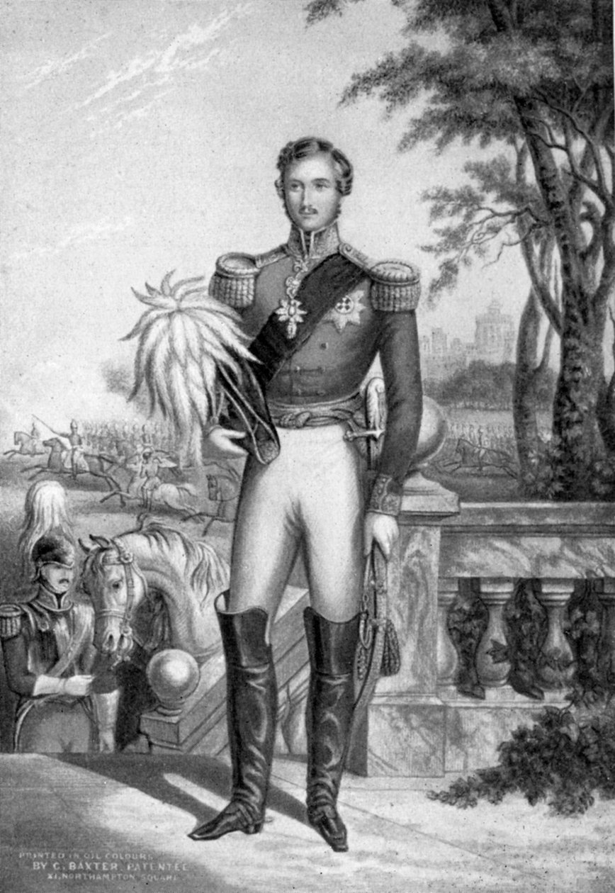 Prins Albert av Saxe-Coburg og Gotha, konsort av dronning Victoria, c1840-1861 1910. av George Baxter