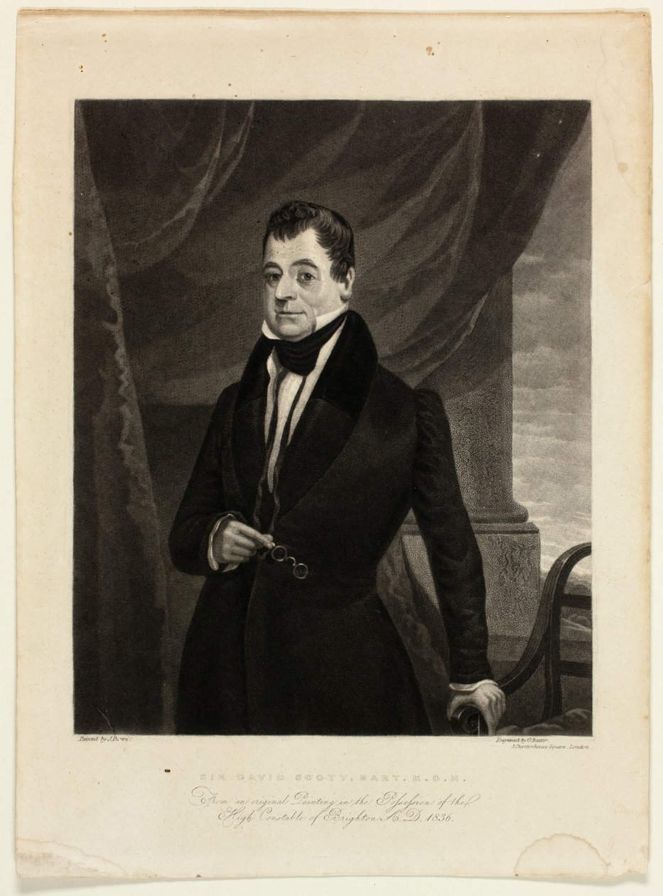 Sir David Scott, baronett, K.G.H. av George Baxter