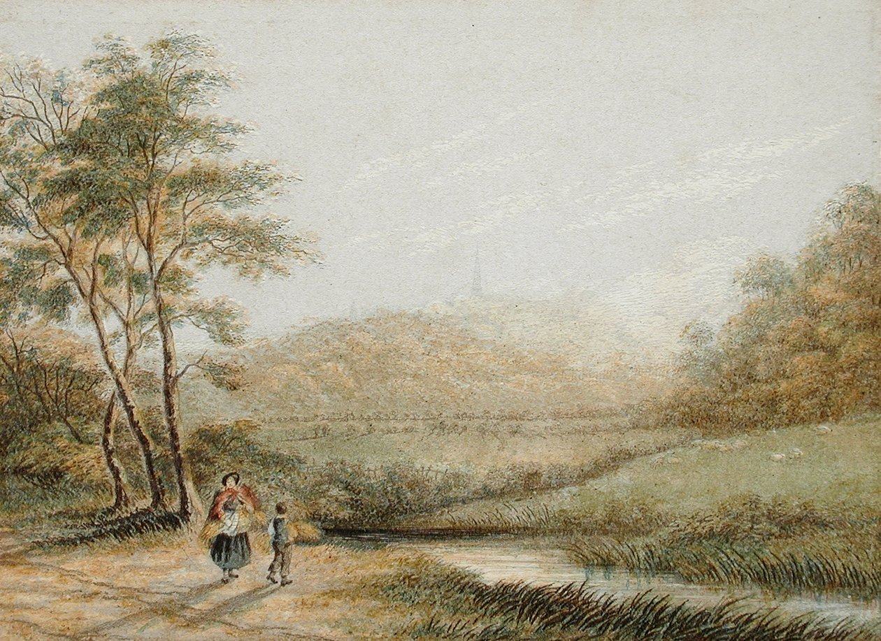 Utsikt fra Harrow-on-the-Hill av George Baxter