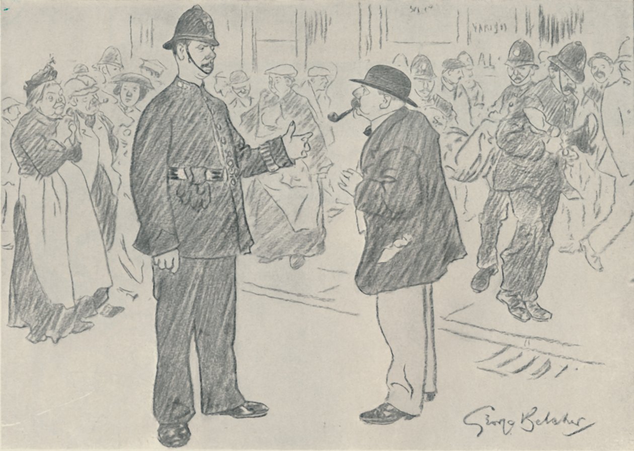 Politiet og folket, 1920 av George Belcher