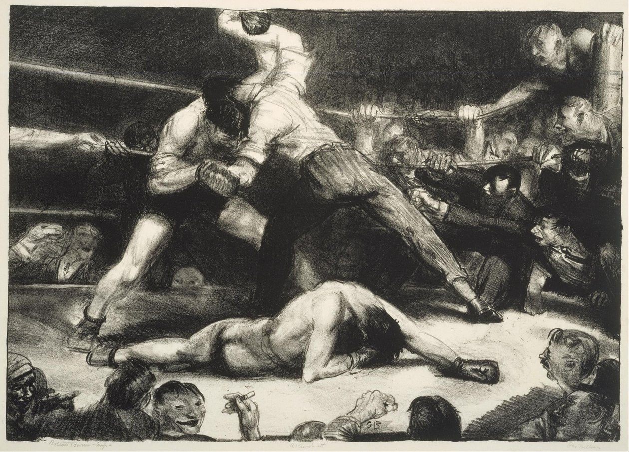 En knockout av George Bellows