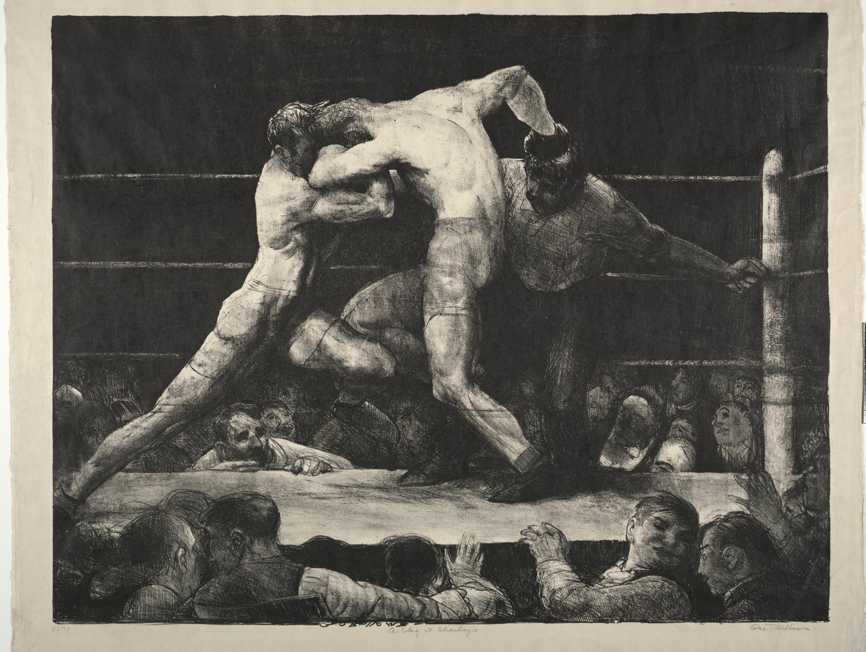 En hjort på Sharkey's av George Bellows