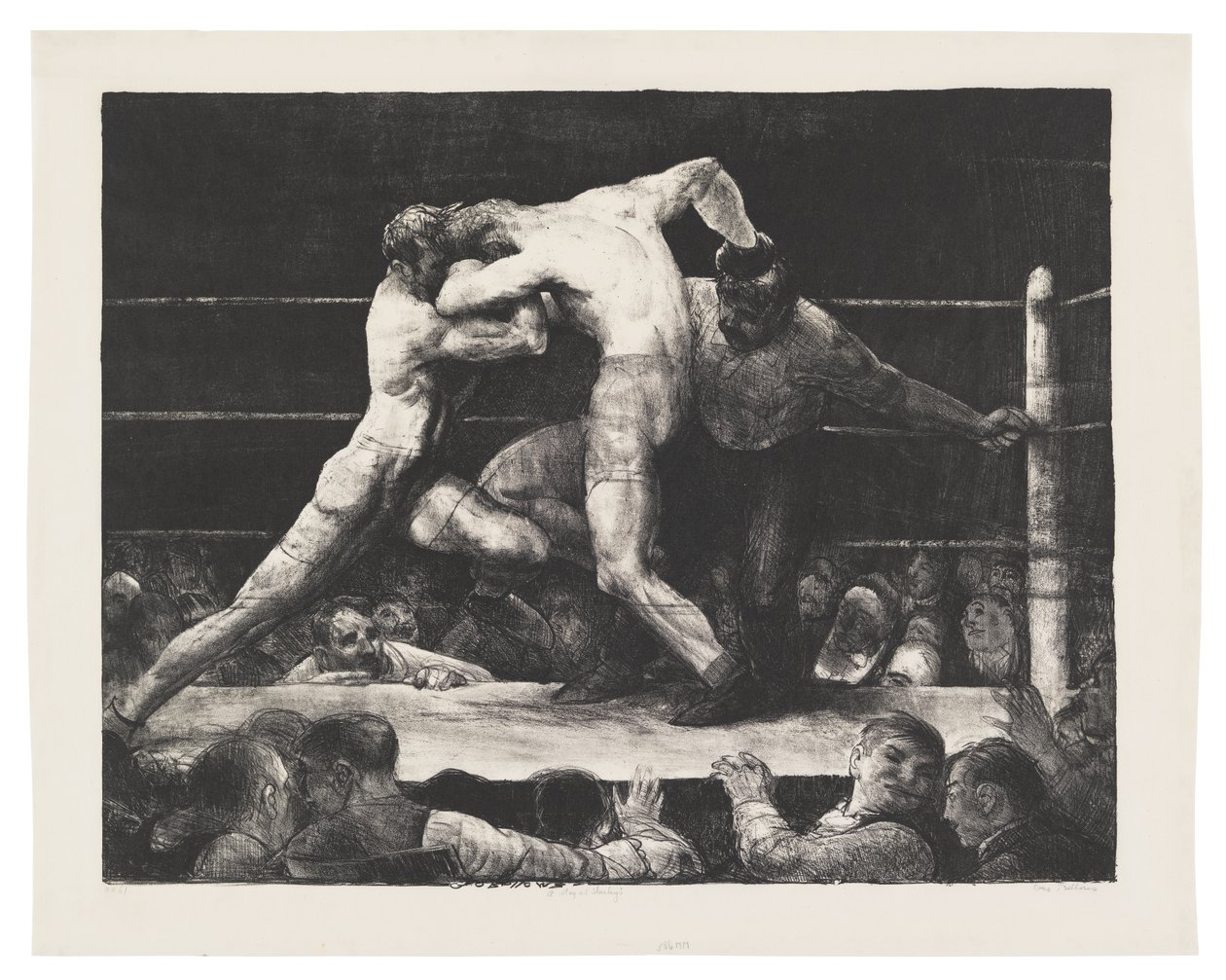 En hjort hos Sharkey av George Bellows