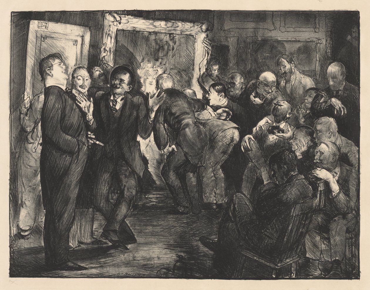 Kunstnere vurderer kunstverk av George Bellows