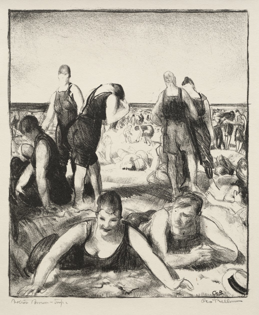 Badestrand av George Bellows